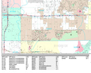 Premium Style Wall Map of Fontana, CA by Market Maps