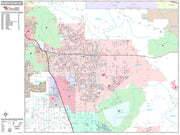 Premium Style Wall Map of Moreno Valley, CA by Market Maps
