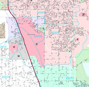 Premium Style Wall Map of Moreno Valley, CA by Market Maps