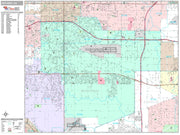 Premium Style Wall Map of Ontario, CA by Market Maps