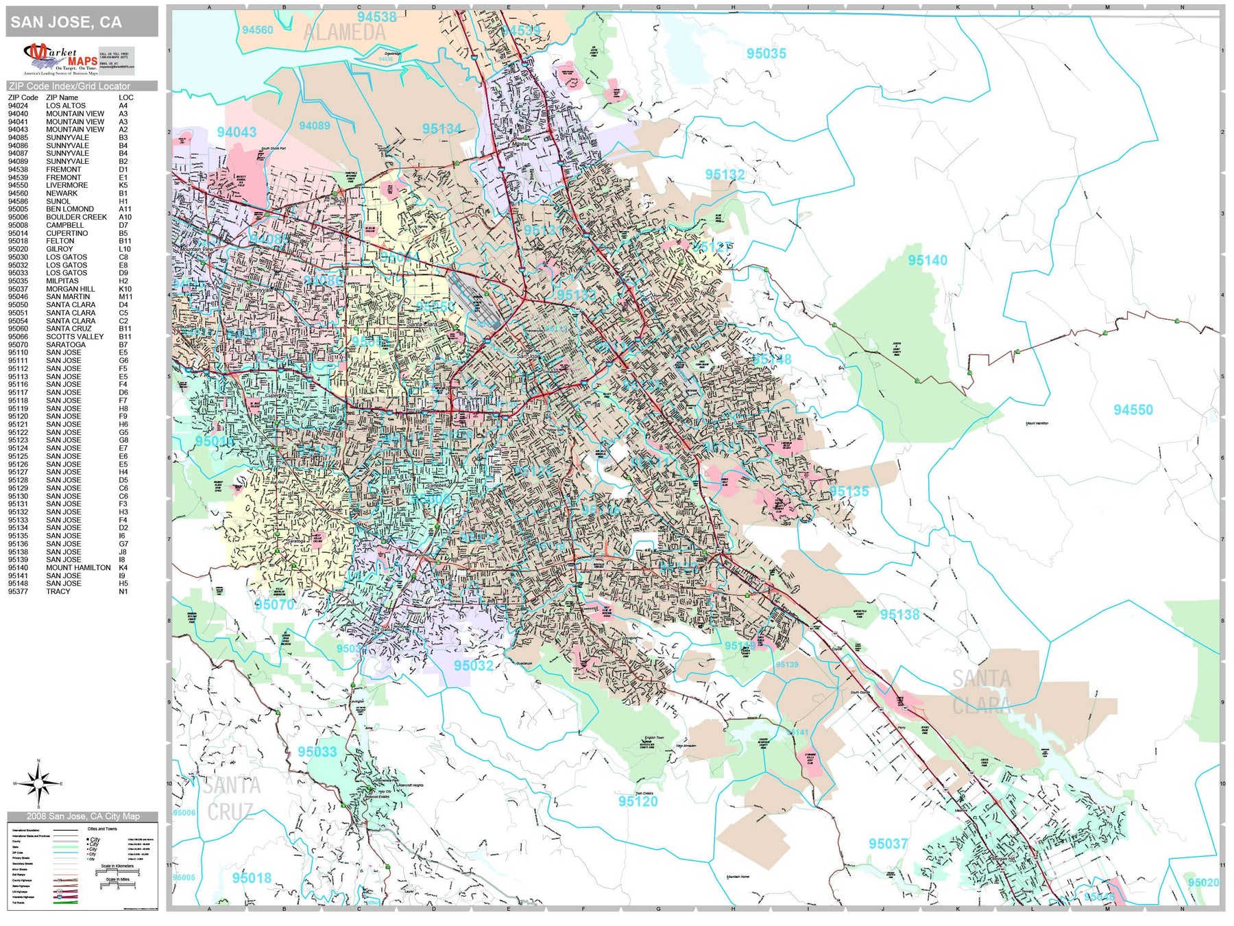 San Jose Zip Code Map San Jose Real Estate Market