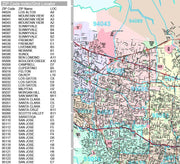 Premium Style Wall Map of San Jose, CA by Market Maps