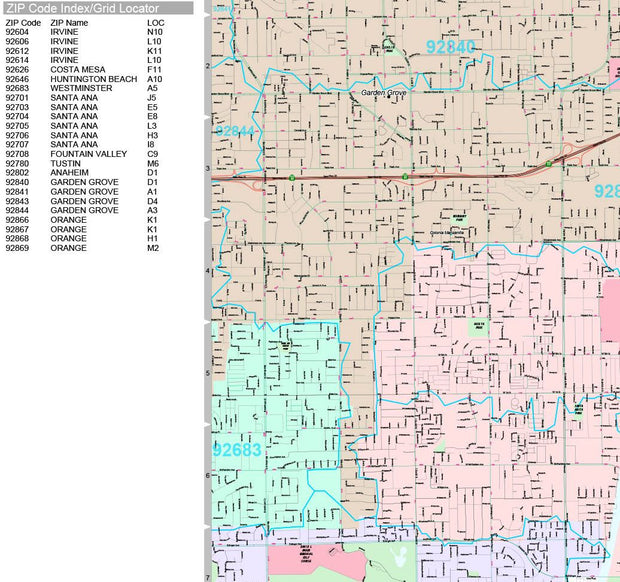 Premium Style Wall Map of San Jose, CA by Market Maps