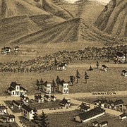 Bird's eye view of Buena Vista Colorado, 1882