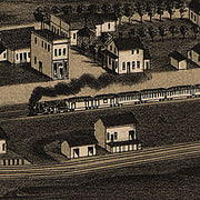 Bird's eye view of Golden Colorado, 1882