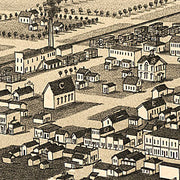 Bird's eye view of Gunnison, Colorado, 1882