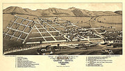 Bird's eye view of Salida, Colorado, 1882