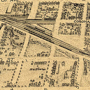 Bird's eye view of Colorado Springs, Colorado, 1909