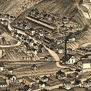 Bird's eye view of Black Hawk, Colorado, 1882