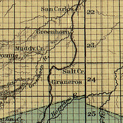 Colton's New Sectional Map of the State of Colorado, 1878