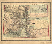 Map of Colorado Territory embracing the Central Gold Region, 1862