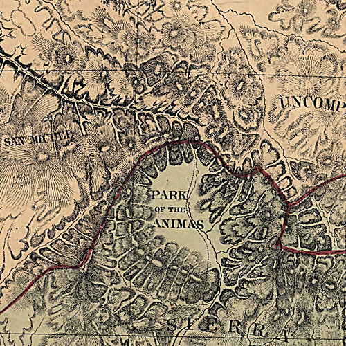Map of Colorado Territory embracing the Central Gold Region, 1862