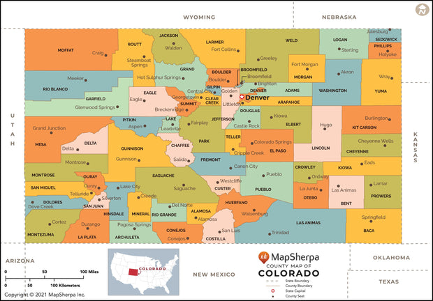 Colorado County Map