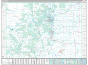 Premium Style Wall Map of Colorado by Market Maps