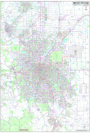 Denver Regional Area by Metro Maps