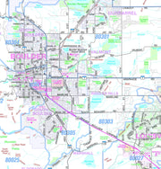 Denver Regional Area by Metro Maps