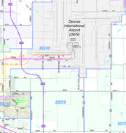 Denver Regional Area by Metro Maps