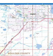 Denver Regional Area Wall Map with Shaded Relief