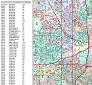 Premium Style Wall Map of Denver, CO by Market Maps