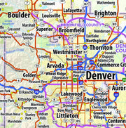 Colorado Wall Map with Shaded Relief