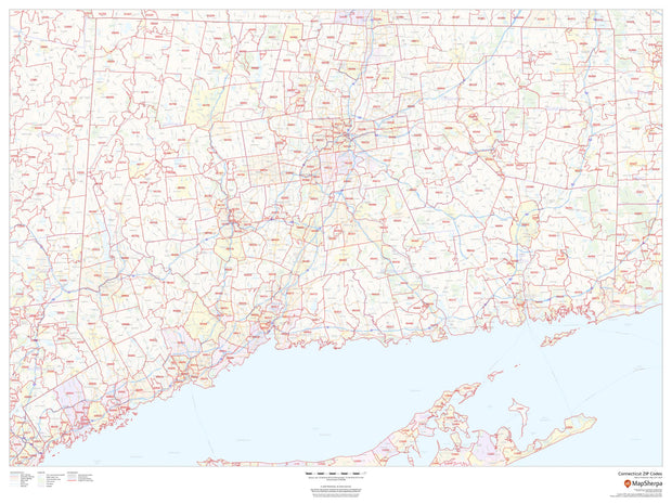 Connecticut Zip Code Map by Map Sherpa