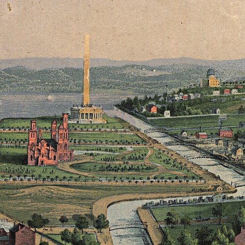 View of Washington by E. Sachse &amp; Co., 1852