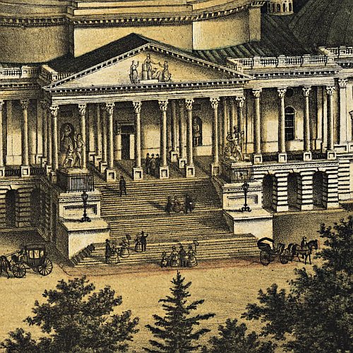 View of Washington City by E. Sachse &amp; Co., 1871