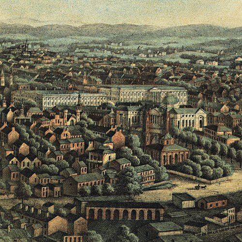 View of Washington City by E. Sachse &amp; Co., 1871