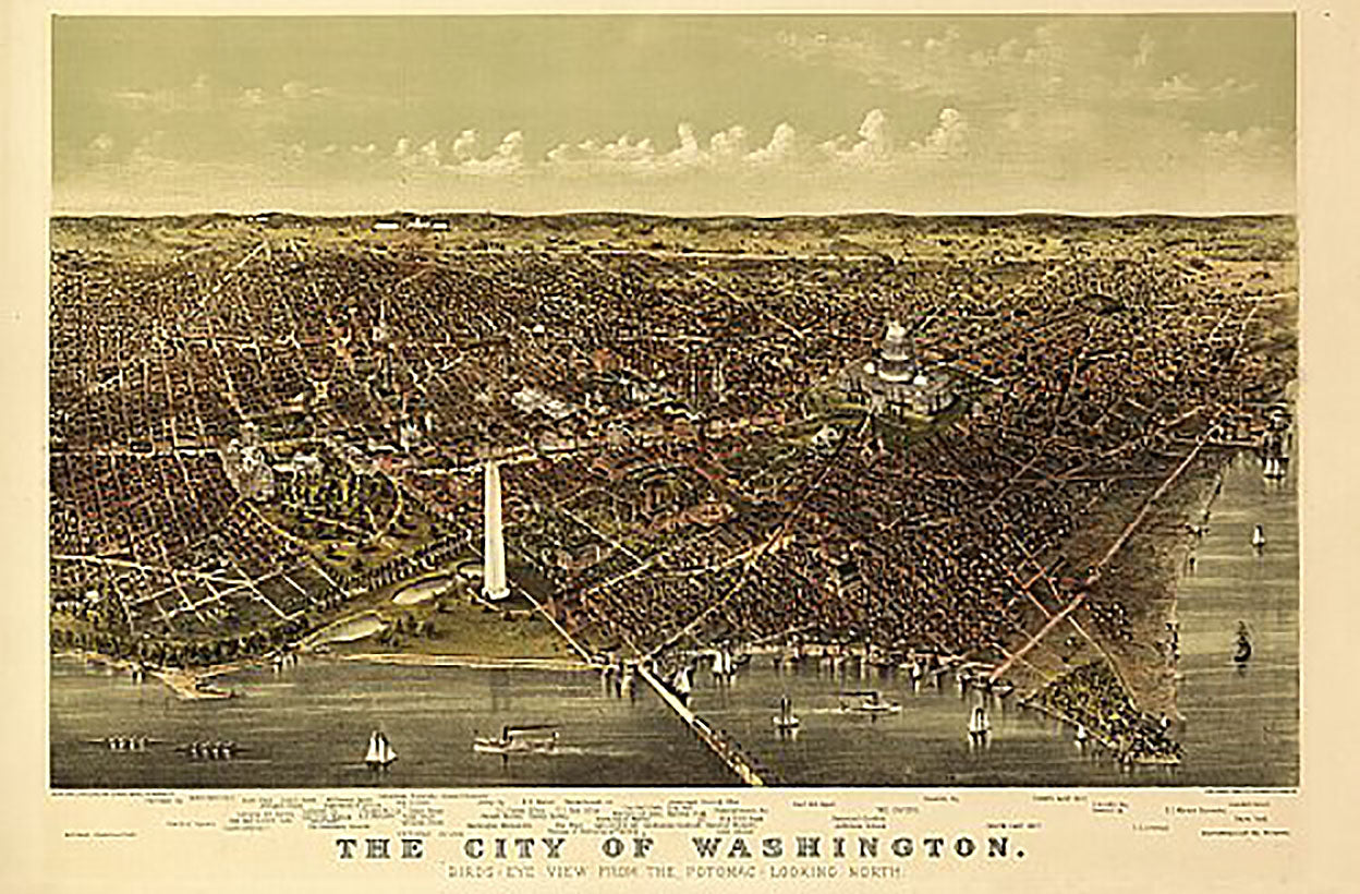 The City of Washington by Currier & Ives, 1892