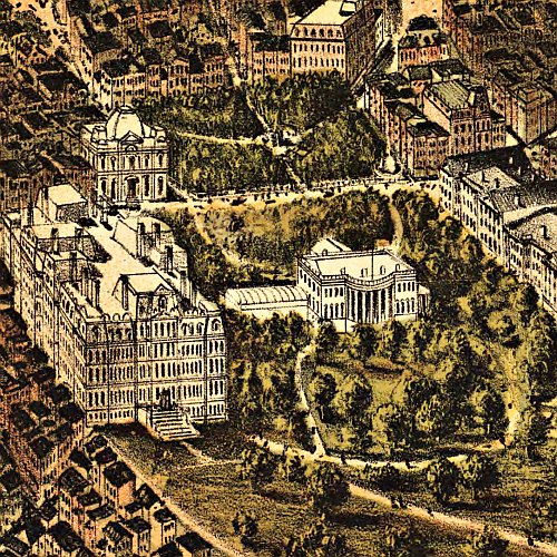 The City of Washington by Currier &amp; Ives, 1892