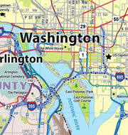 Washington DC Metro Area Wall Map