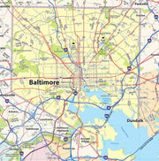 Washington DC Metro Area Wall Map