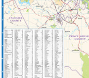 Washington DC Metro Area Wall Map