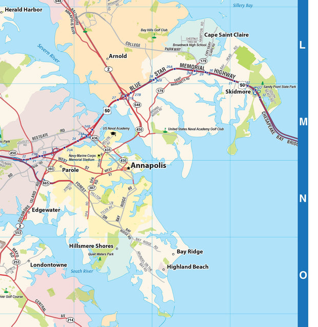 Washington DC Metro Area Wall Map