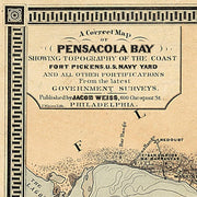 A correct map of Pensacola Bay 1861