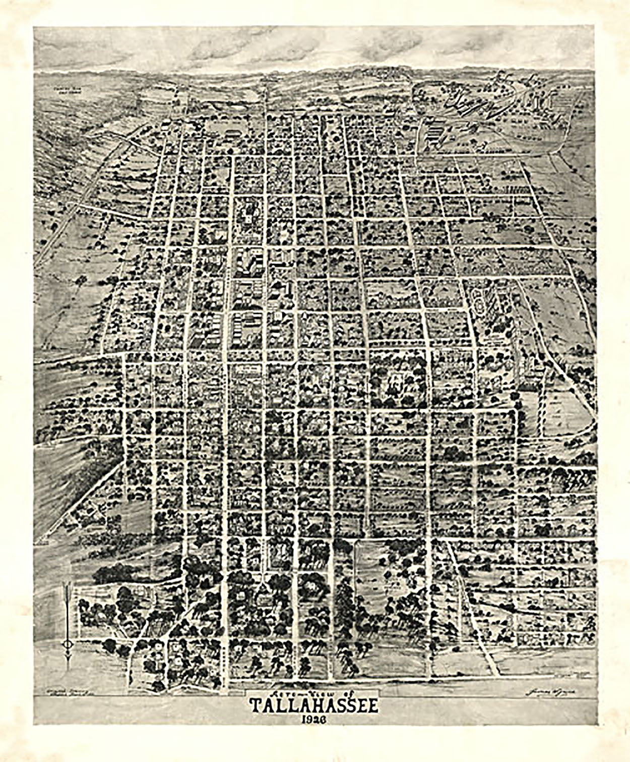 Aero-view of Tallahassee, 1926