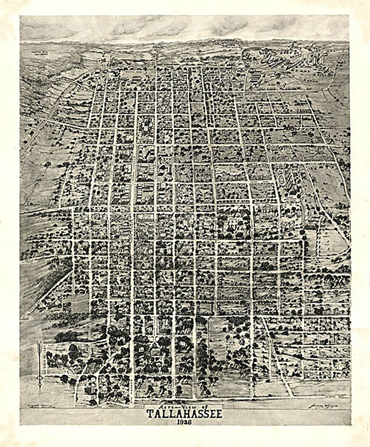 Aero-view of Tallahassee, 1926