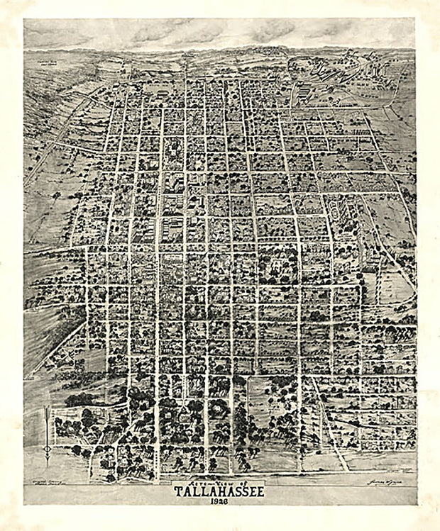 Aero-view of Tallahassee, 1926
