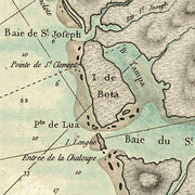 Reduced map of the sides and the inside of the isle of Florida, in French, 1780