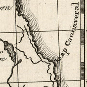 Kaart van Louisiana, en Florida 1785