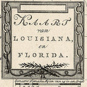 Kaart van Louisiana, en Florida 1785