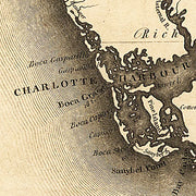 Map of Florida, 1823