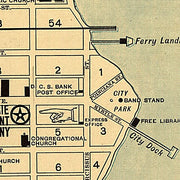 Map of West Palm Beach, Lake Worth, and Palm Beach, Florida, 1907