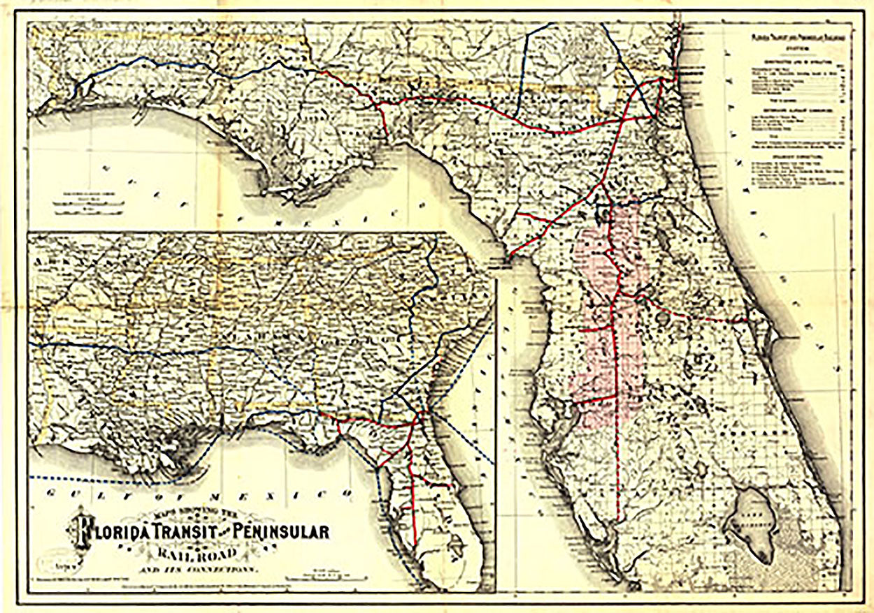 Map Of Florida Railroads Railroads | Clay County Clerk Of Court