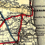 Maps showing the Florida Transit and Peninsula Rail Road and its connections, 1882