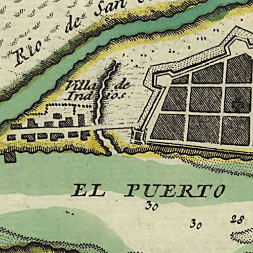 Plano de la ciudad y puerto de San Agustin de la Florida, 1783