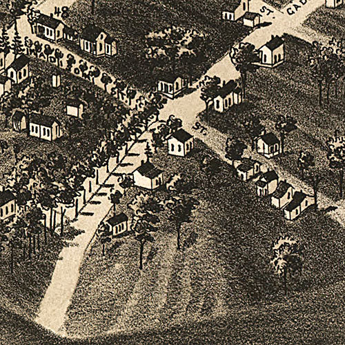 View of the city of Tallahassee, county seat of Leon county, 1885