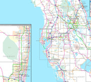 Premium Style Wall Map of Florida  by Market Maps