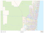 Broward County Wall Map