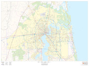 Duval County Wall Map